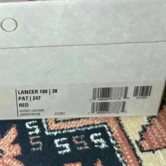 Jimmy Choo - Lancer Stiletto Red Patent Leather Pumps - 38 - Picture 10 of 10